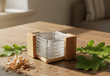 Acrylic Coaster Set 6-Piece Clear Modern