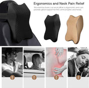 Ergonomic Memory Foam Car Seat Headrest Pillow