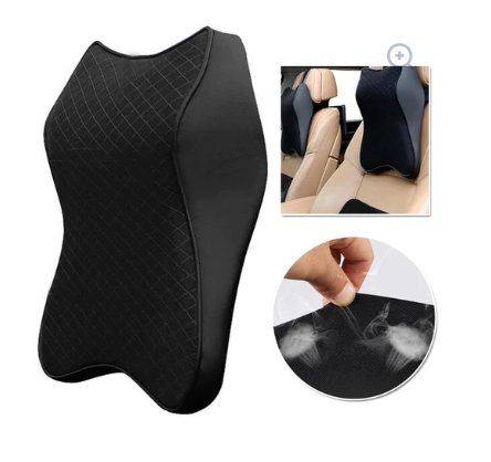 Ergonomic Memory Foam Car Seat Headrest Pillow