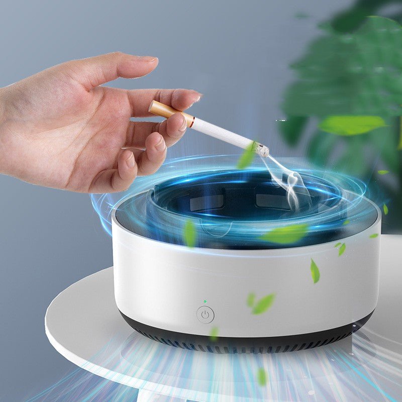 Electronic Intelligent Ashtray Air Purifier Green