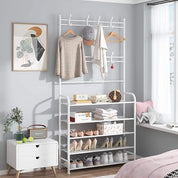 Four Tier Metal Shoe Rack Multi-Colors