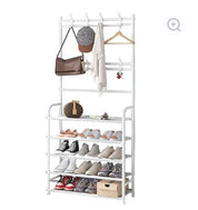 Four Tier Metal Shoe Rack Multi-Colors